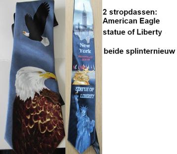 set Amerikaanse stropdassen, American Eagle, Statue Liberty beschikbaar voor biedingen