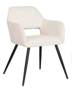 Karwei 4 x eetkamerstoel Vera, Ophalen, Wit, Zo goed als nieuw, Metaal