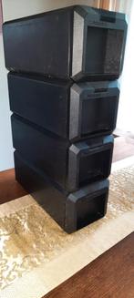 4 CD Opbergboxen - Zwart, Huis en Inrichting, Kasten | Ladekasten, Ophalen, Gebruikt, Minder dan 25 cm, Minder dan 100 cm