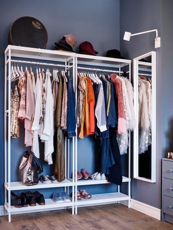 4x Mackapar IKEA kledingrekken, Huis en Inrichting, Kasten | Kledingkasten, Gebruikt, 150 tot 200 cm, 50 tot 100 cm, 25 tot 50 cm