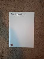 Autofolder Audi Quattro 1985, Boeken, Auto's | Folders en Tijdschriften, Verzenden, Zo goed als nieuw, Audi