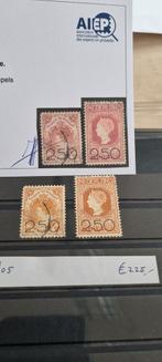 Nvph 104 en 105 met certificaat, Postzegels en Munten, Postzegels | Nederland, Ophalen of Verzenden