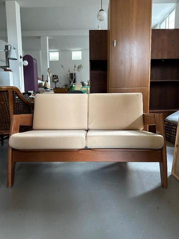 SALE: Vintage design Deense sofa, tweezitsbank beschikbaar voor biedingen