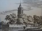 Gravure nieuwe Poort en kerk Monnikendam, Spilman 1726, Verzenden