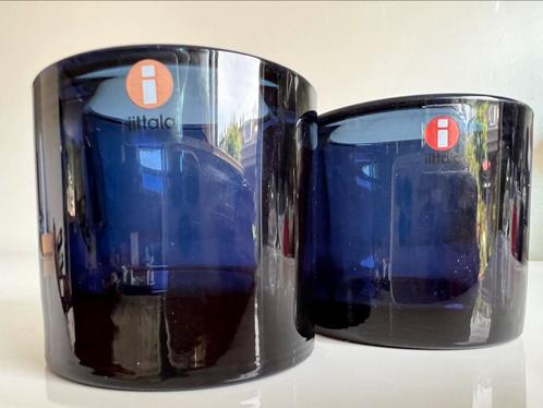 2 Iittala KIVI Marimekko Waxinelichthouder~Blueberry Blue, Huis en Inrichting, Woonaccessoires | Kandelaars en Kaarsen, Zo goed als nieuw
