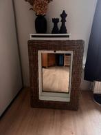 Rivièra Maison Rustic Ratan spiegel, Huis en Inrichting, Ophalen, Zo goed als nieuw, Minder dan 100 cm, Rechthoekig