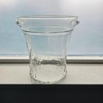 Fraaie glazen ijsemmer/drankkoeler. Belletjesglas. Italiaans, Glas of Glazen, Nieuw, Ophalen of Verzenden, Glas
