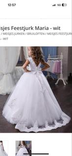 Kinder Bruidsjurk Maat 130 - Zo Goed Als Nieuw!, Kinderen en Baby's, Kinderkleding | Schoenen en Sokken, Ophalen of Verzenden