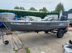 Aluminium Verhoef 15 Inclusief trailer, Watersport en Boten, Ophalen, Gebruikt, Minder dan 70 pk, 3 tot 6 meter