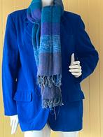 Blauw jasje  incl sjaal 38/40, Maat 38/40 (M), Blauw, Ophalen of Verzenden, Jasje