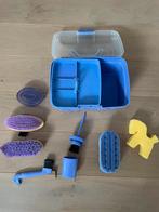 Poetskoffer gevuld met verzorgingsset voor paarden en pony's, Dieren en Toebehoren, Ophalen, Gebruikt