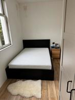 IKEA Malm bedframe (140x200) incl lattenbodem en matras, Ophalen, Tweepersoons, 140 cm, Zo goed als nieuw