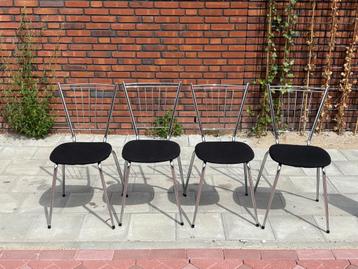 4 Retro Stoelen - IJssalonstoeltjes - Ikea beschikbaar voor biedingen