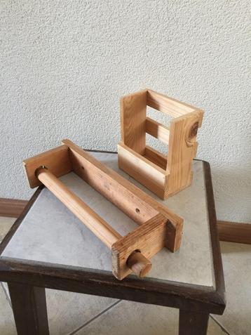 retro houten bureau pennenbakje organizer / lepelrekje IKEA beschikbaar voor biedingen