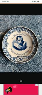 Delftsblauw Wandbord Jan Pietersz Coen, Antiek en Kunst, Ophalen of Verzenden