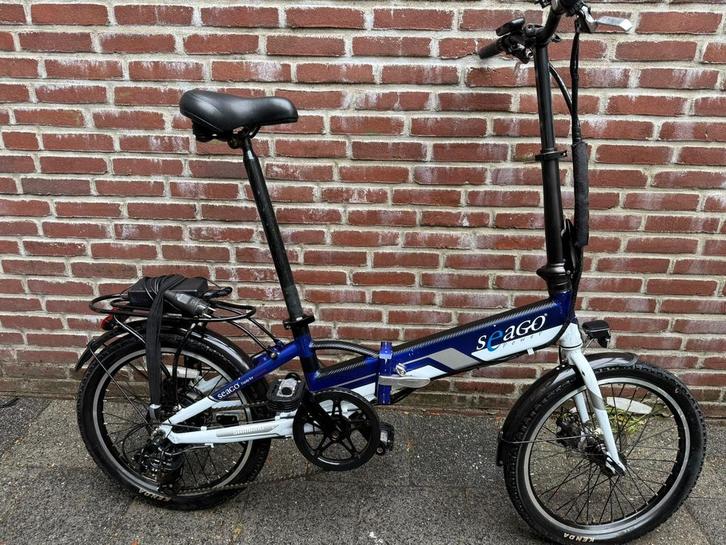 Elektrische vouwfiets zgan, Fietsen en Brommers, Fietsen | Vouwfietsen, Zo goed als nieuw, Heren, Overige merken, 20 inch of meer