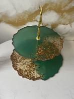 Groene Etagère met Gouden Accenten, Huis en Inrichting, Woonaccessoires | Etagères, Ophalen, Zo goed als nieuw