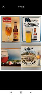 4 reclame borden voor in een bar- hok of....Bedenk iets, Verzamelen, Ophalen, Gebruikt, Reclamebord