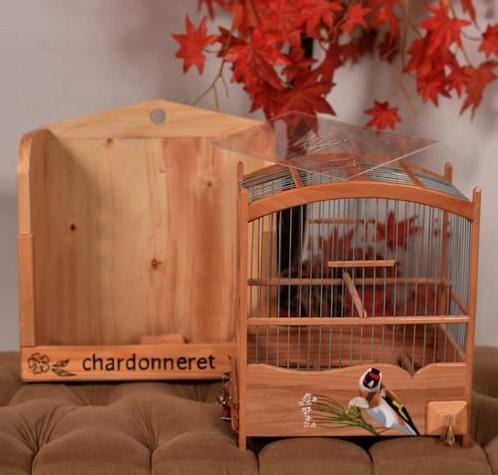 Zangkooi Handwerk Houtenkooi Putter, Dieren en Toebehoren, Vogels | Hokken en Kooien, Nieuw, Vogelkooi, Hout, Ophalen of Verzenden