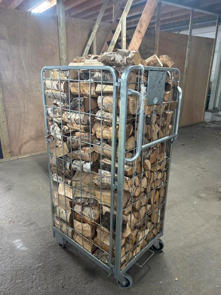 Berken Haardhout - Volle Kar, Tuin en Terras, Haardhout, Blokken, Berkenhout, Minder dan 3 m³, Ophalen