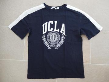 * 1x gedragen H&M donkerblauw wit UCLA shirt maat 170 * beschikbaar voor biedingen