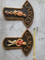 Toilet bordjes heren dames, Ophalen of Verzenden