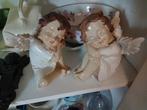 Engelen beelden, van steengoed en glas en een deurklopper, Ophalen of Verzenden