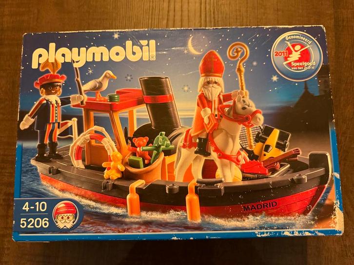 Playmobil Sinterklaasboot 5206, Kinderen en Baby's, Speelgoed | Playmobil, Nieuw, Complete set, Ophalen of Verzenden