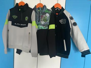 Black banans set. 2x trui, 1x jas maat 128 beschikbaar voor biedingen