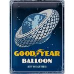 Goodyear balloon all weather relief reclamebord van metaal