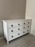 HEMNES Ladekast 8 lades, wit gebeitst, 160x96 cm (IKEA), Huis en Inrichting, Kasten | Ladekasten, Ophalen, 5 laden of meer, Zo goed als nieuw