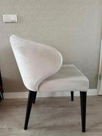 4 velvet beige eetkamerstoelen, Ophalen, Overige kleuren, Zo goed als nieuw, Vier