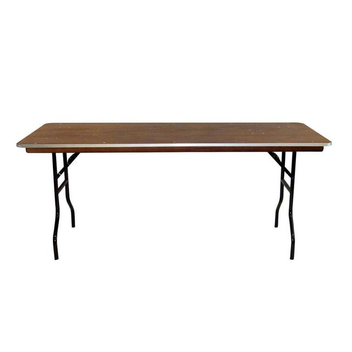 Bankettafel hout met aluminium rand inklapbaar 183 cm, Huis en Inrichting, Barren, Nieuw, Ophalen of Verzenden