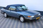 Saab 900 Cabrio 2.0 S 16V mooier niet te vinden kijk maar !, Auto's, Voorwielaandrijving, Zwart, Cabriolet, Blauw