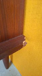 Retro vintage kastje, tv meubel met klep, nachtkastje, Huis en Inrichting, Ophalen, Gebruikt, Vintage, 50 tot 100 cm