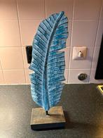 Mooi houten ornament “veer” op voet NIEUW, Ophalen of Verzenden, Nieuw