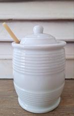 Vintage olijvenpot/bandenpot met deksel en lepel, porselein, Antiek en Kunst, Ophalen of Verzenden