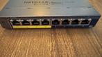 Netgear ProSafe GS108PE 8 poorts (4x POE & 4x regulier), Ophalen of Verzenden, Zo goed als nieuw