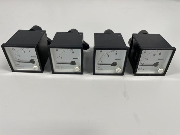 Faget paneel Amperemeter stroommeter Ampere, Hobby en Vrije tijd, Elektronica-componenten, Gebruikt, Ophalen of Verzenden