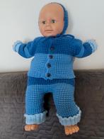 Blauw Gebreid Baby Setje, Ophalen of Verzenden, Nieuw, Handgemaakt, Jongetje of Meisje