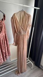 Feest jurk, Ophalen, Galajurk, Beige, Maat 46/48 (XL) of groter