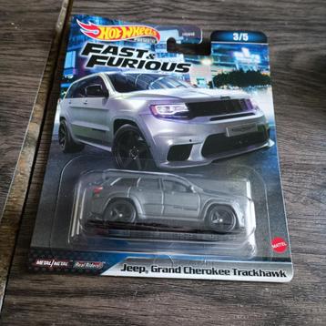 Hot Wheels PREMIUM JEEP GRAND CHEROKEE TRACKHAWK FAST & FURI beschikbaar voor biedingen