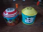 2 vintage blikken speeldoosjes, Ophalen of Verzenden