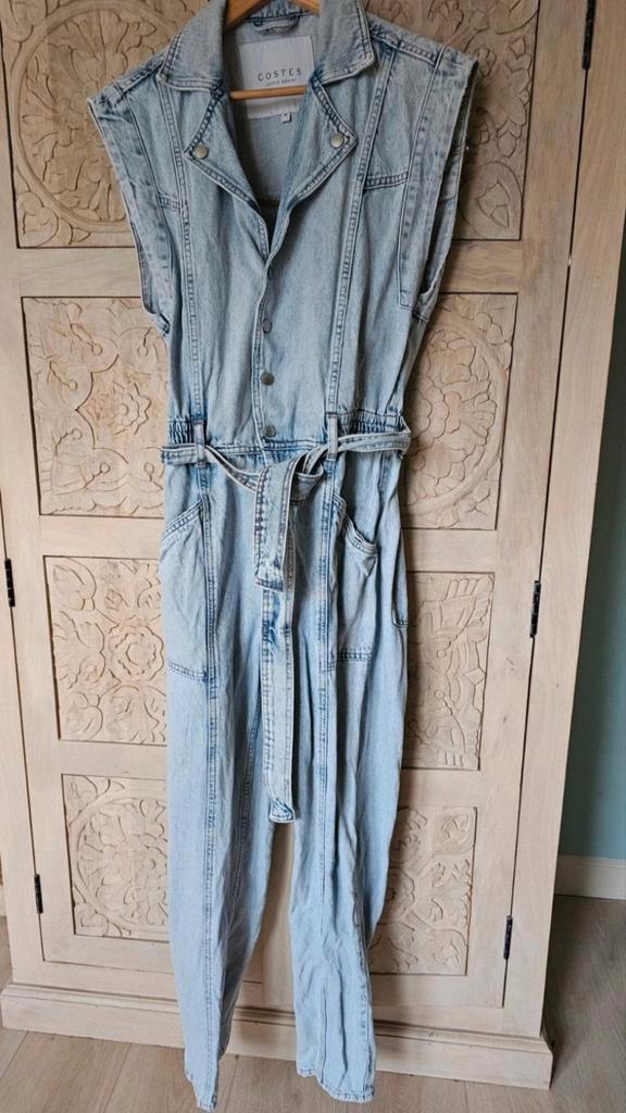 Costes Denim Jumpsuit M - Stoer & Vrouwelijk!, Kleding | Dames, Jumpsuits, Zo goed als nieuw, Maat 38/40 (M), Blauw, Ophalen of Verzenden