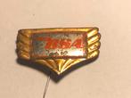 Metalen BSA MOTERMERK Speld (Rood/Zilver-/Goudkleur)., Verzenden, Zo goed als nieuw, Transport, Speldje of Pin