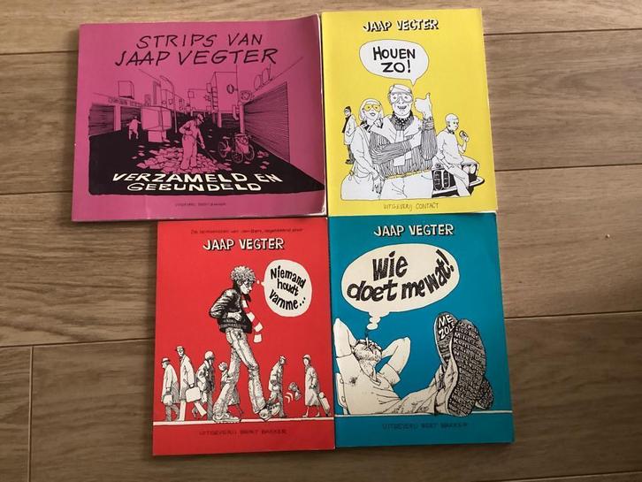 4 strips van Jaap Vegter, Boeken, Stripboeken, Zo goed als nieuw, Meerdere stripboeken, Ophalen of Verzenden
