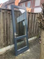 Hardhouten buitendeur 250 x 100 cm, Doe-het-zelf en Verbouw, Deurkozijn, Gebruikt, Hout, Ophalen