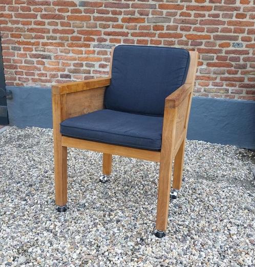 Showroommodel  6 Teak Tuinstoelen, Tuin en Terras, Tuinstoelen, Zo goed als nieuw, Teakhout, Ophalen