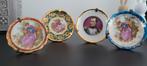 4 Limoges France miniatuur bordjes, Ophalen of Verzenden