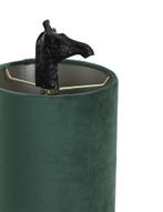 Groene Velours Lampenkap, Huis en Inrichting, Ophalen, 25 tot 50 cm, Rond, Groen